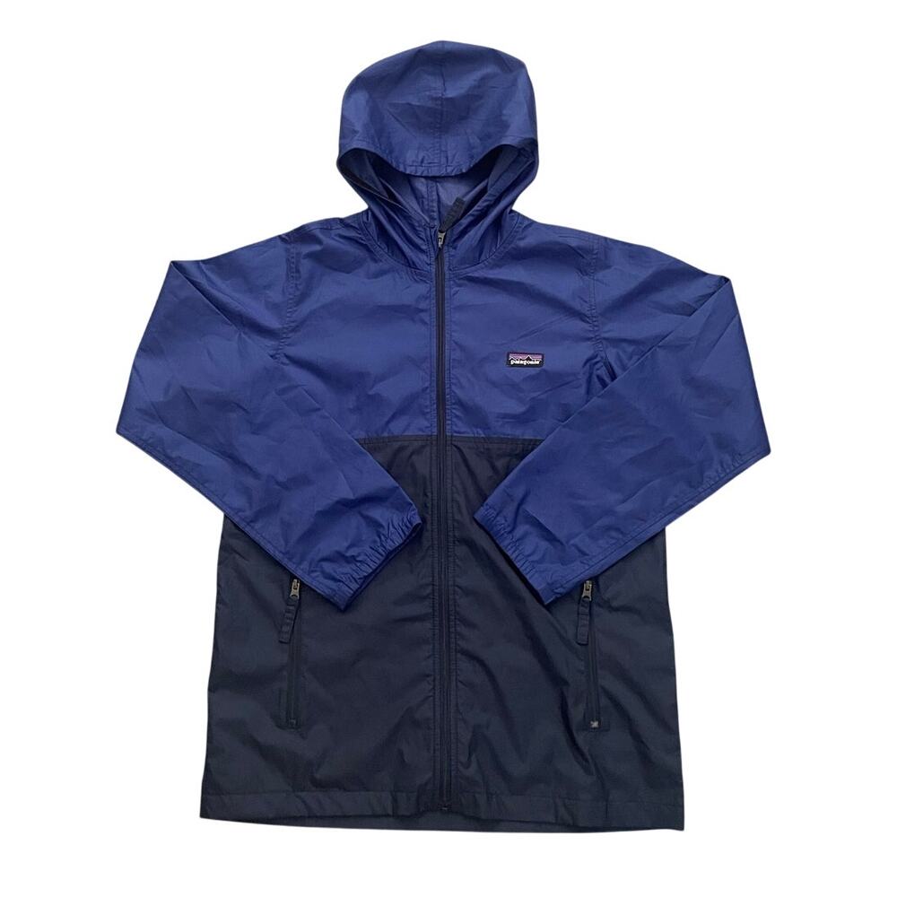 PATAGONIA Boys Size L Blue/Navy Windbreaker Jacket